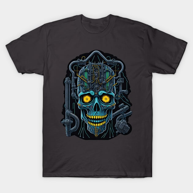 Cyborg Heads S02 D23 T-Shirt by Houerd